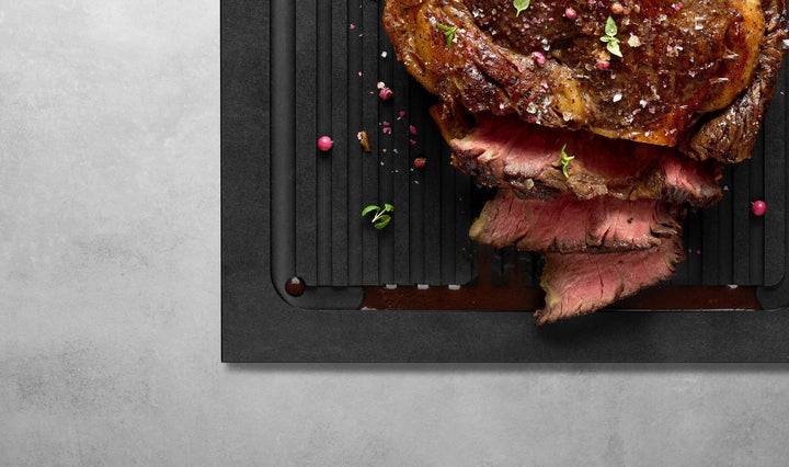 WOL - CB4925 - 1 - WOLL, Cut & Serve, Schneidebrett mit Rillen, 49x25cm