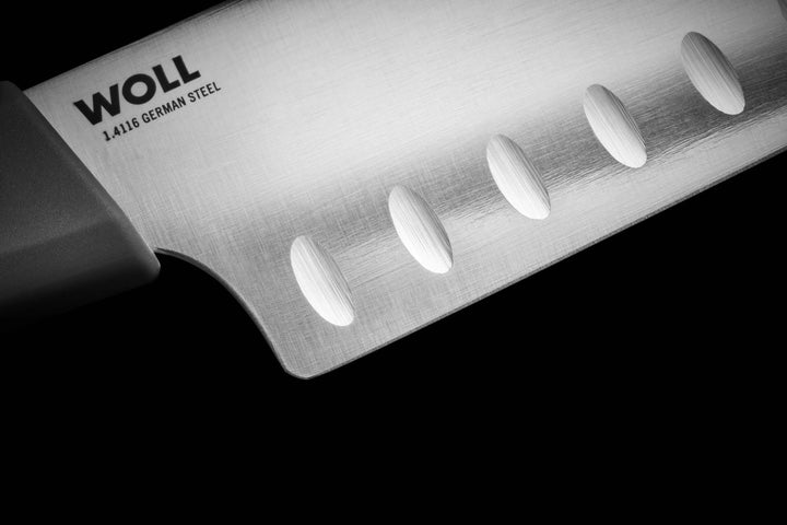 WOGS180SK - 010 - Woll, Santoku Messer, 18cm - hellgrau