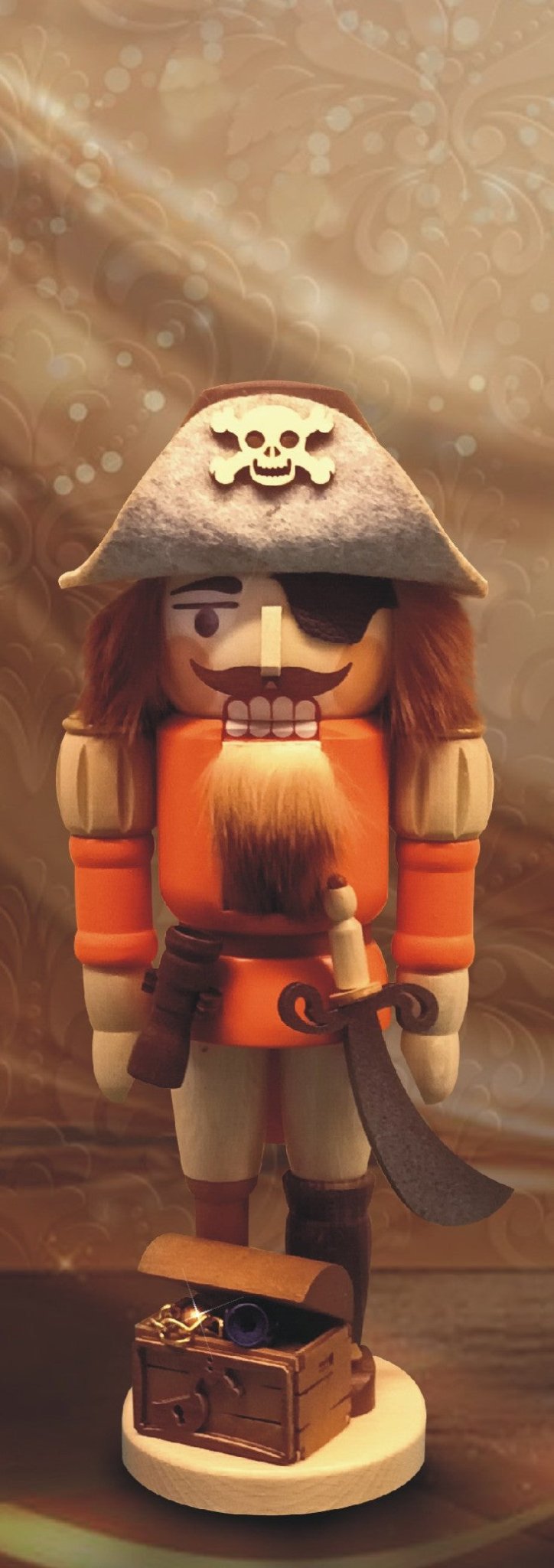 ZEI - 3263 - Zeidler Holzkunst - Nussknacker - Pirat - 28,5cm