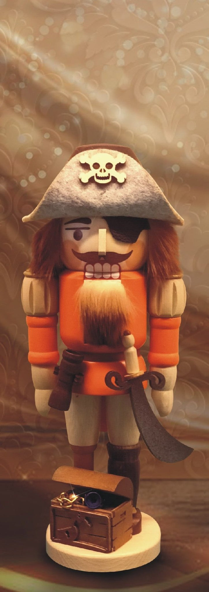 ZEI - 3263 - Zeidler Holzkunst - Nussknacker - Pirat - 28,5cm