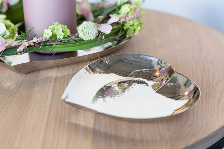 FINK - 156130 - AMOROS - Herz Schale gehämmert - Edelstahl 16cm, Fink