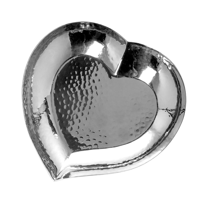 FINK - 156130 - AMOROS - Herz Schale gehämmert - Edelstahl 16cm, Fink