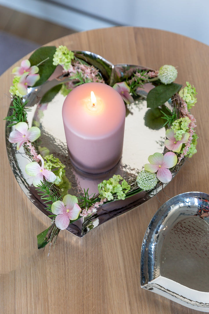 FINK - 156130 - AMOROS - Herz Schale gehämmert - Edelstahl 16cm, Fink