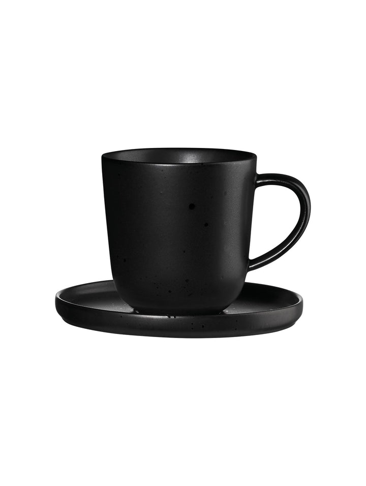 ASA - 19011190 - ASA - Espressotasse mit Unterteller, schwarz, kuro, coppa, 0.08l
