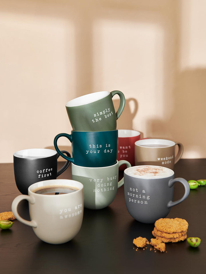 ASA - 17075277 - ASA - Henkelbecher, this is your day, hey!, 0,35l, New Bone China