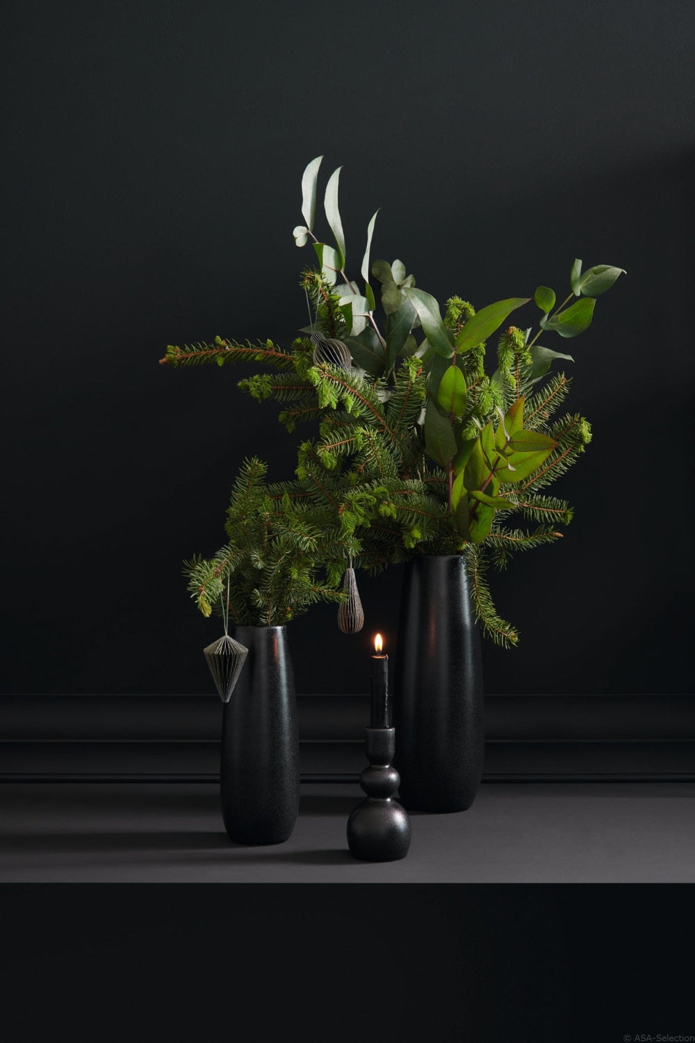 ASA - 83102174 - ASA 'Kerzenleuchter, black iron, H15cm'