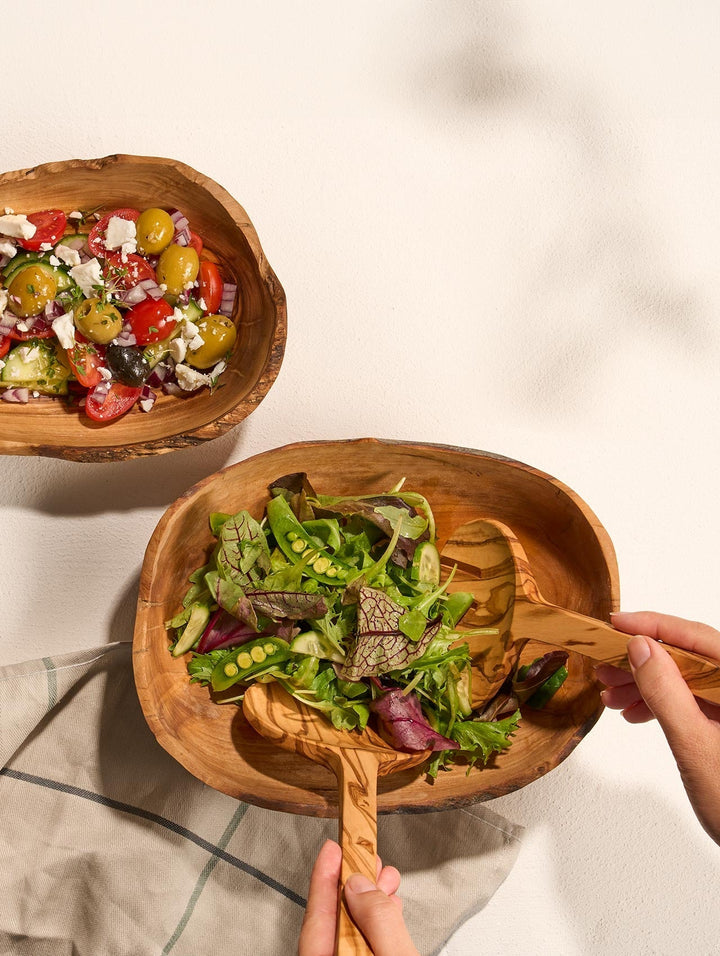 ASA - 43930970 - ASA - Salatbesteck, Olivenholz, 26cm