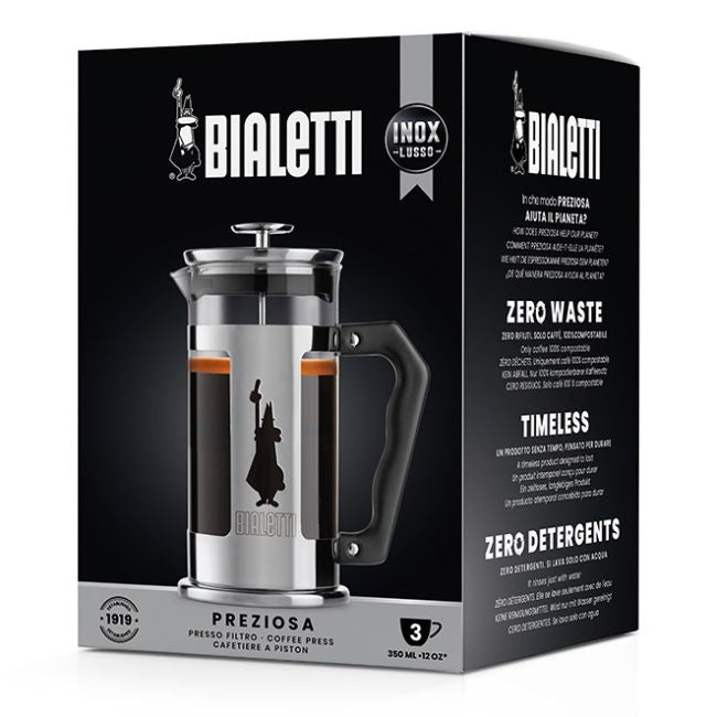 BIA - 3160 - Bialetti 'French Press Preziosa 0,35 Liter, Kaffee und Teebereiter'