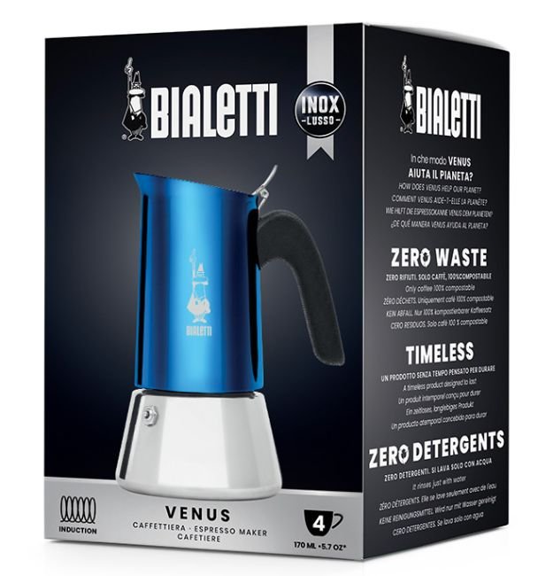 BIA - 7274 - Bialetti 'Venus Espressokocher Blau, 4 Tassen'