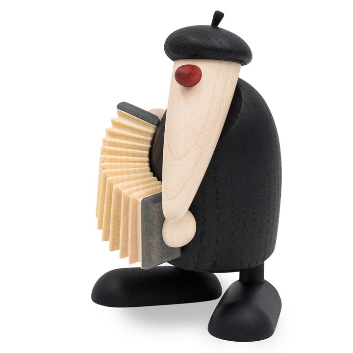 KOE - 5652 - Bjoern Koehler - Kapelle - Herr Klawe mit Akkordeon, schwarz, 9cm