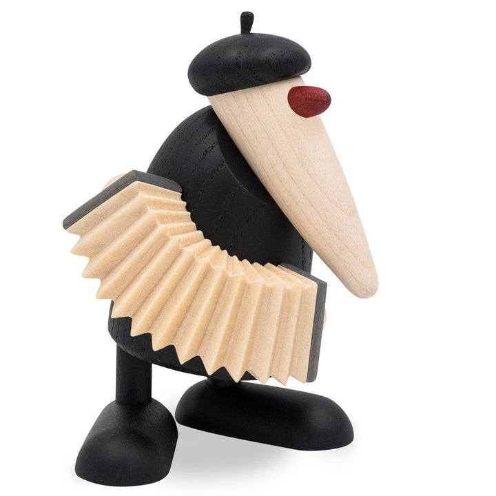 KOE - 5652 - Bjoern Koehler - Kapelle - Herr Klawe mit Akkordeon, schwarz, 9cm