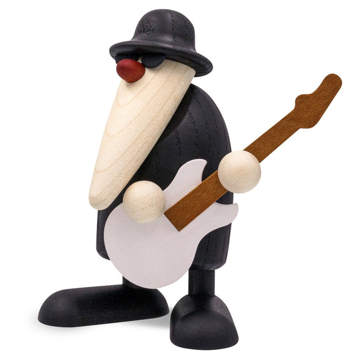 KOE - 5693W - Bjoern Koehler - Kapelle - Herr Sachse an der Bassgitarre, schwarz, 9,5cm