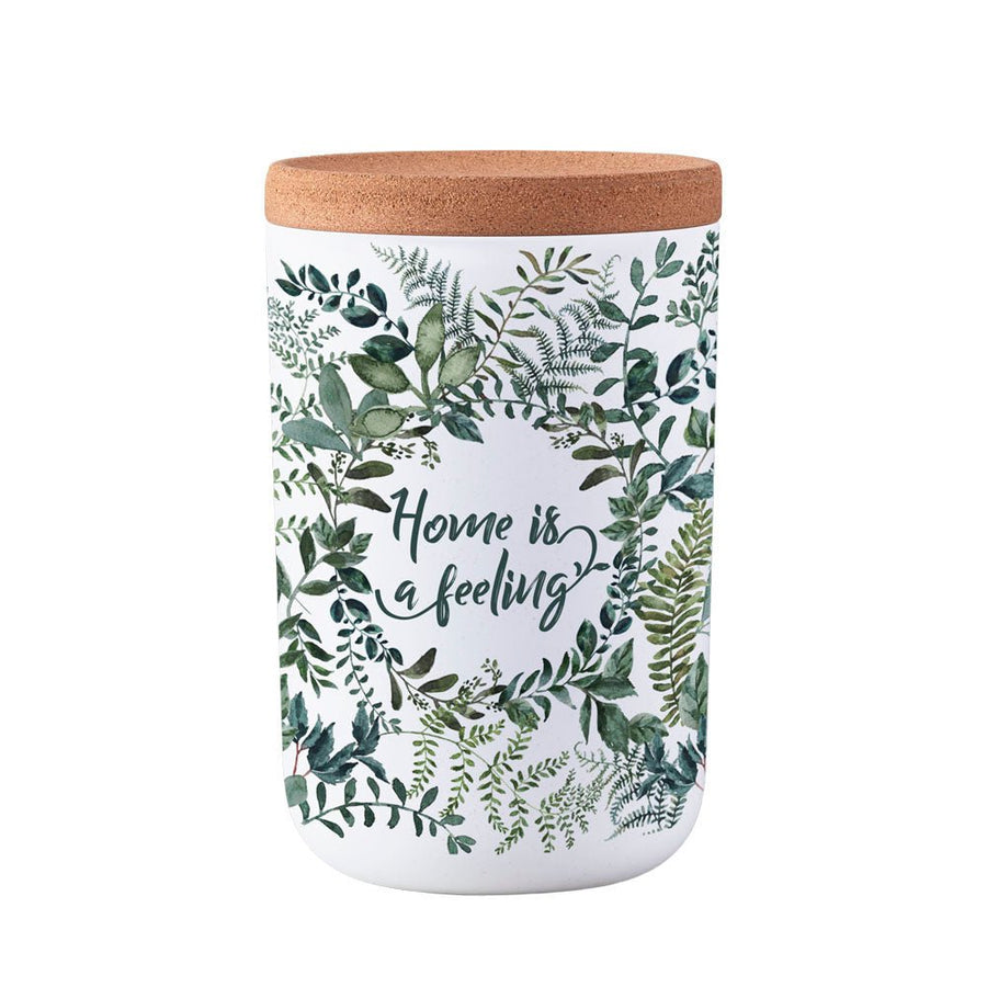 chi - BPS102 - chic.mic - Becher "green leaves" mit Bambusdeckel, 1000ml