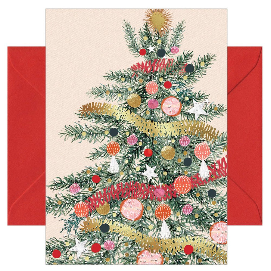 CHI - LT632 - chic.mic 'Doppelkarte mit Umschlag' "Weihnachtsbaum"