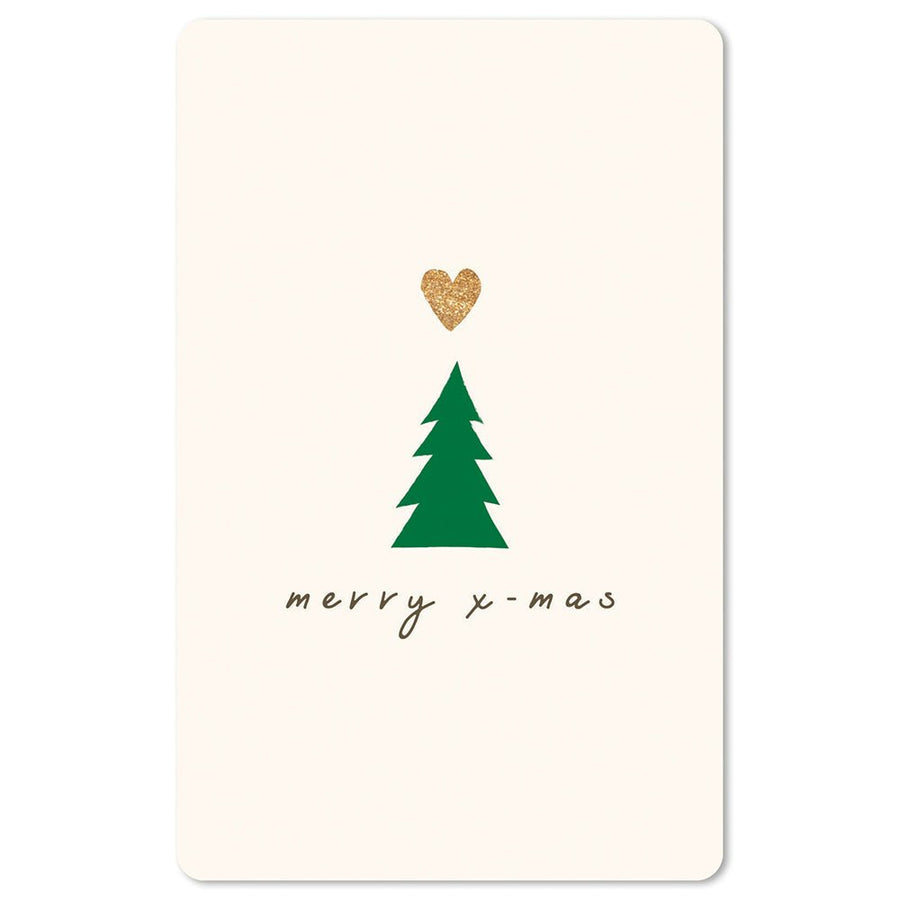 CHI - LC621 - chic.mic 'Lunacard Postkarte "Christmas Heart & Tree'