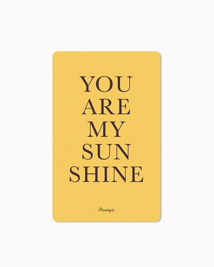 CHI - LC242 - chic.mic 'Lunacard Postkarte' "Sunshine"