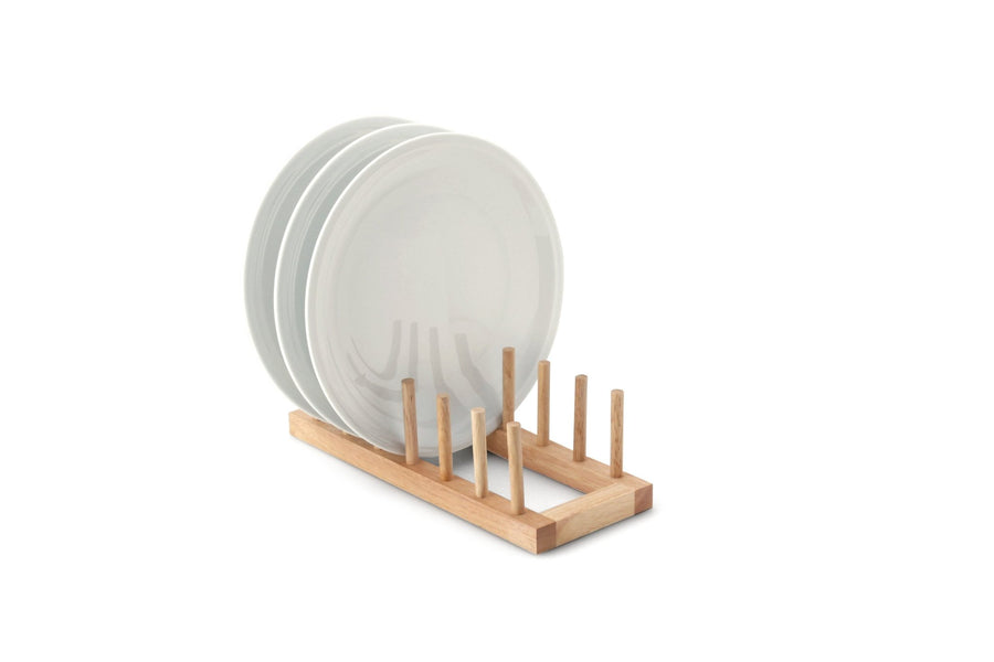 3021000 - Continenta Accessoires 'Tellerständer für 6 Teller - Gummibaumholz'