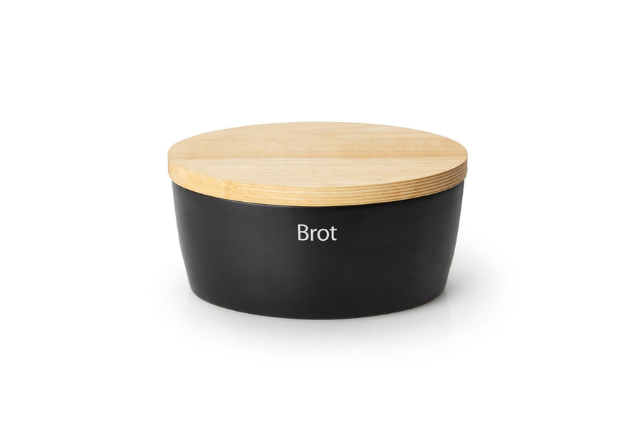 3731000 - Continenta Aufbewahrung 'Brottopf oval mit Holzdeckel - Keramik'