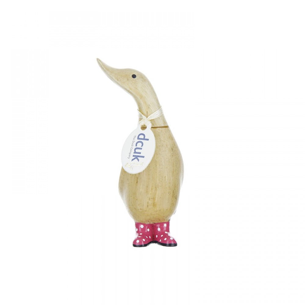 dcuk - DDW1SPI - dcuk - Spotty Boots Dinky Duck (Pink/Rot) rechts blickend - h 11 cm