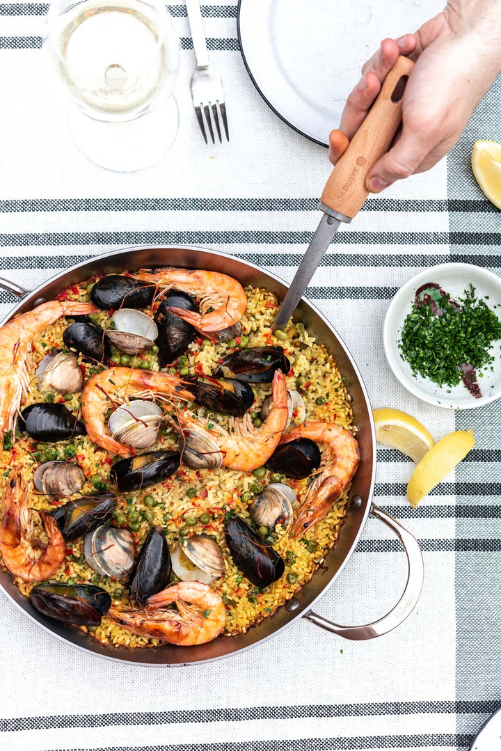 DEB - 5652.32 - de Buyer 'Paella Pfanne aus Eisen Mineral B, Ø32 cm'