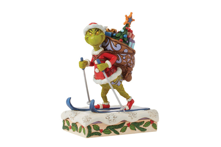 6015216 - Der Grinch beim Skifahren Figur - 17cm, Jim Shore 2024