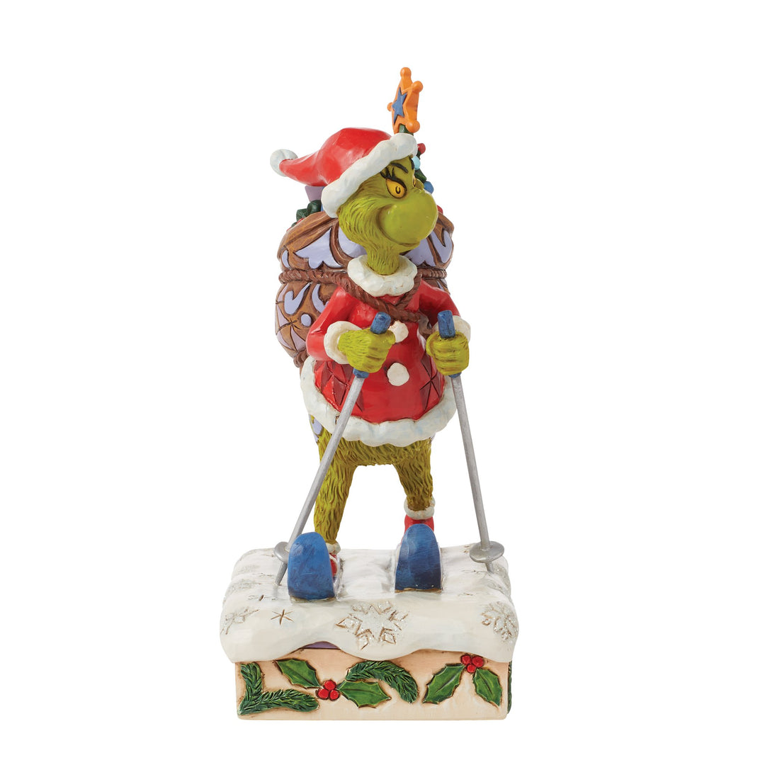 6015216 - Der Grinch beim Skifahren Figur - 17cm, Jim Shore 2024