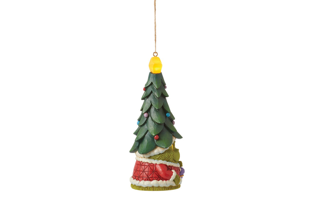 6015227 - Der Grinch Gnome leuchtet HO Ornament - 13,5cm, Jim Shore 2024