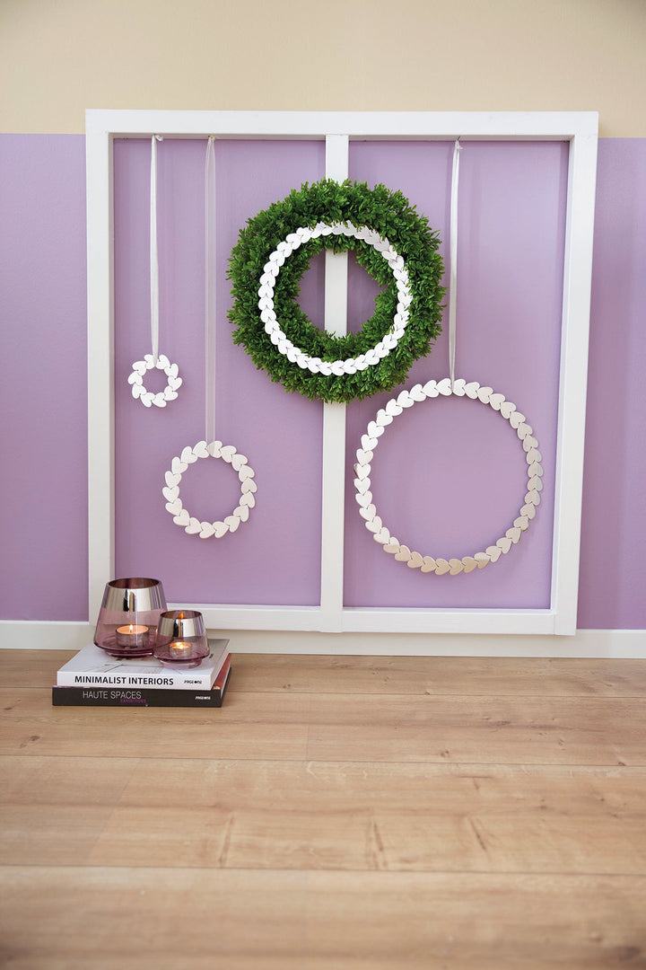 FINK - 151153 - FINK 'Dekoration Kranz, Herzen aus Edelstahl, D11cm'