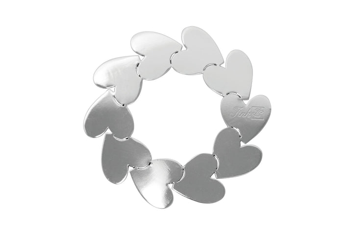 FINK - 151153 - FINK 'Dekoration Kranz, Herzen aus Edelstahl, D11cm'