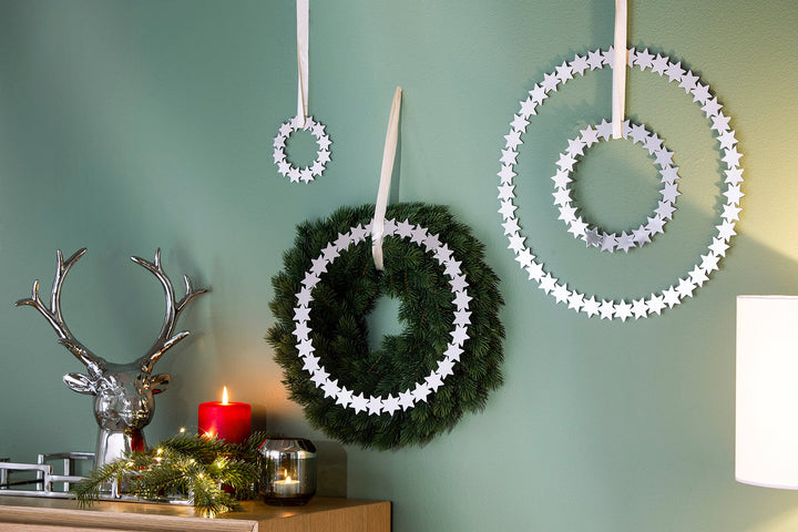 FINK - 151125 - FINk 'Dekoration Kranz, Sterne aus Edelstahl D20cm'