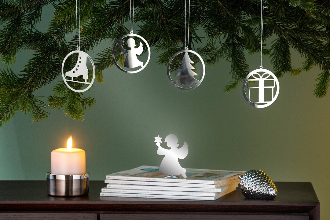 FINK - 151139 - FINK 'Hänger Engel, Edelstahl, H9cm, L9cm'