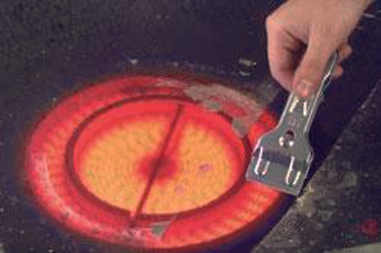 GE12450 - GEFU 'Glaskochfeldschaber POLITO Edelstahl - Küchenutensilien'