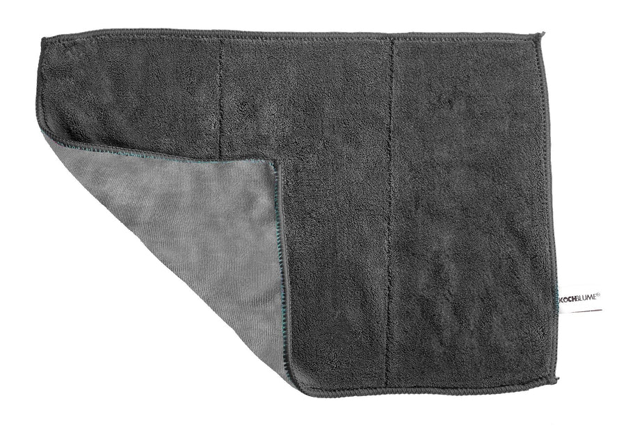 KOBL - 20102.10 - Geschirrtuch, Microfaser, 40x60cm, KochBlume, anthrazit - grau