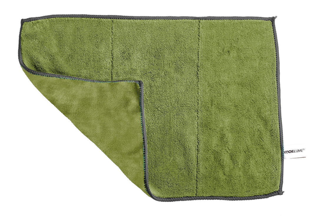 KOBL - 20102.53 - Geschirrtuch, Microfaser, 40x60cm, KochBlume, olive