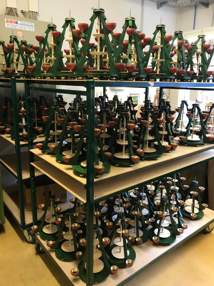 RGL - 15830 - Glässer Volkskunst 'Baumpyramide Christi Geburt 2 - stöckig' 40cm