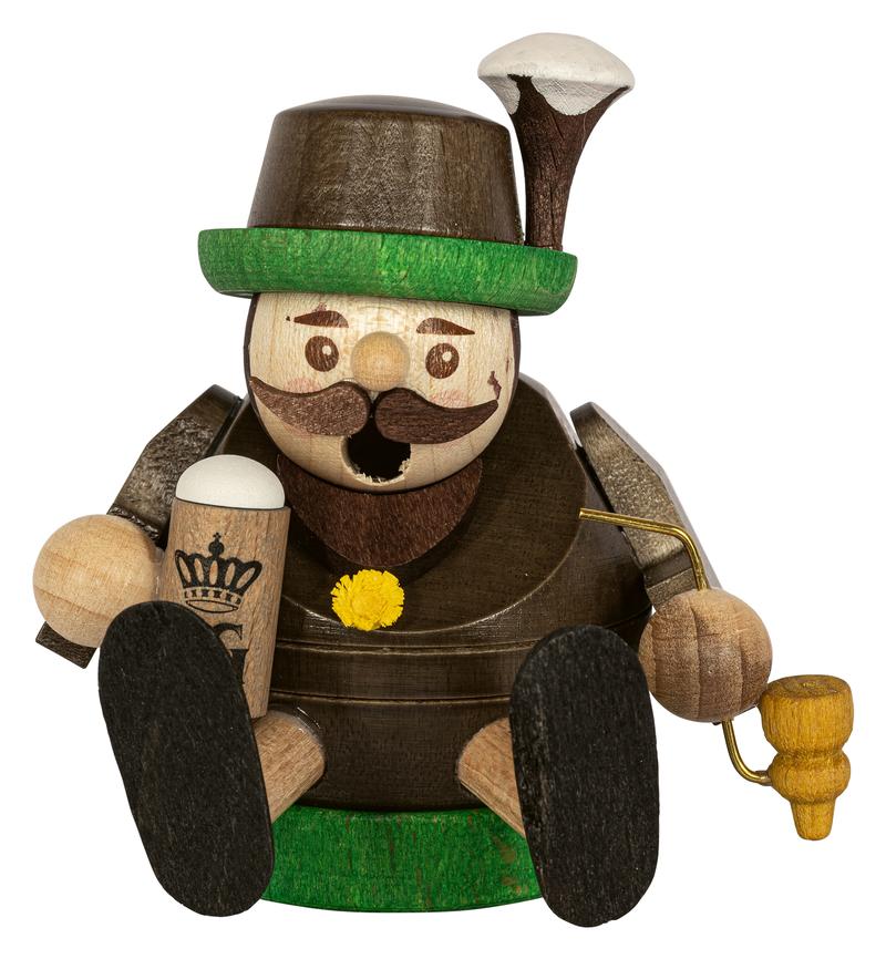 RGL - 26711 - Glässer Volkskunst 'Minikugelrauchmann Bayer' 8cm