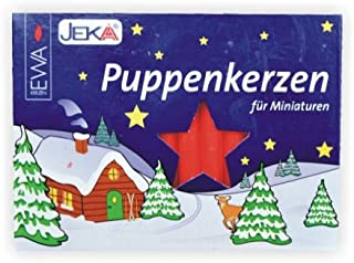 RGL - 29319 - Glässer Volkskunst 'Puppenkerzen rot, Durchmesser D=10 mm / L=65 mm' 29319