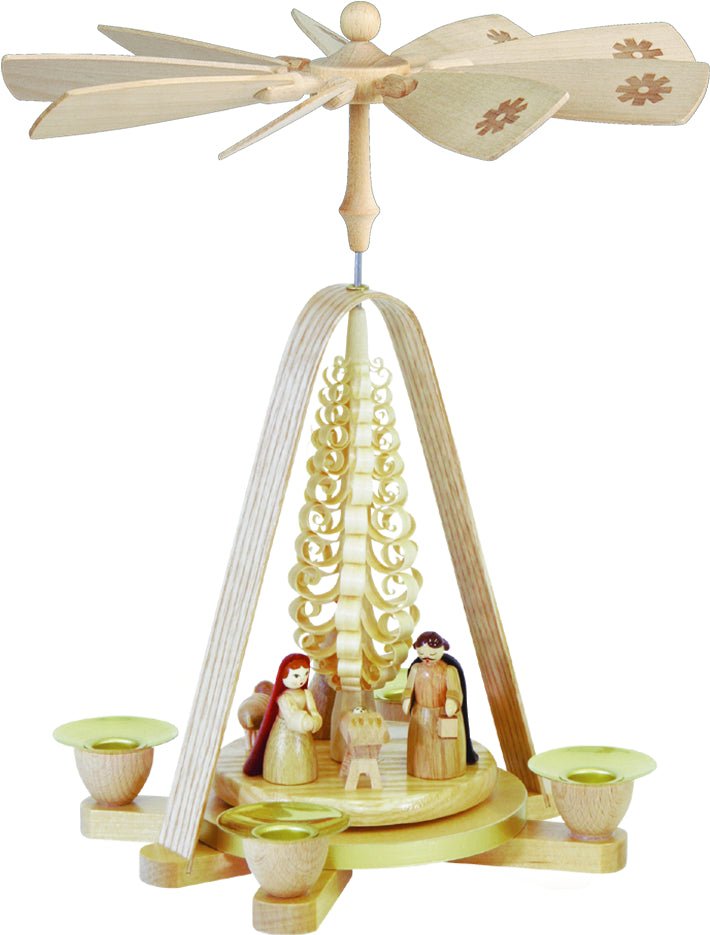 RGL - 01668 - Glässer Volkskunst 'Pyramide Christi Geburt' 28cm