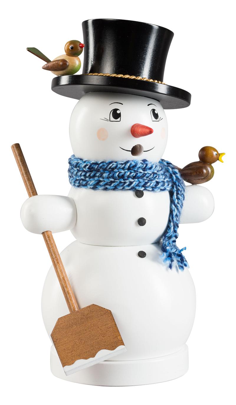 Glässer Volkskunst 'Räuchermann Schneemann, groß' 25cm-RGL-26171