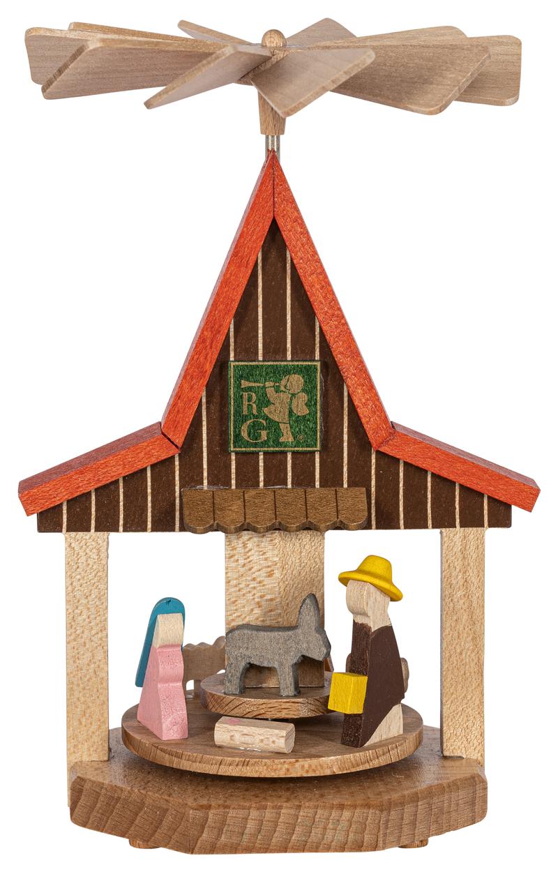 RGL - 01751 - Glässer Volkskunst 'Wärmespiel Haus Christi Geburt' 13cm