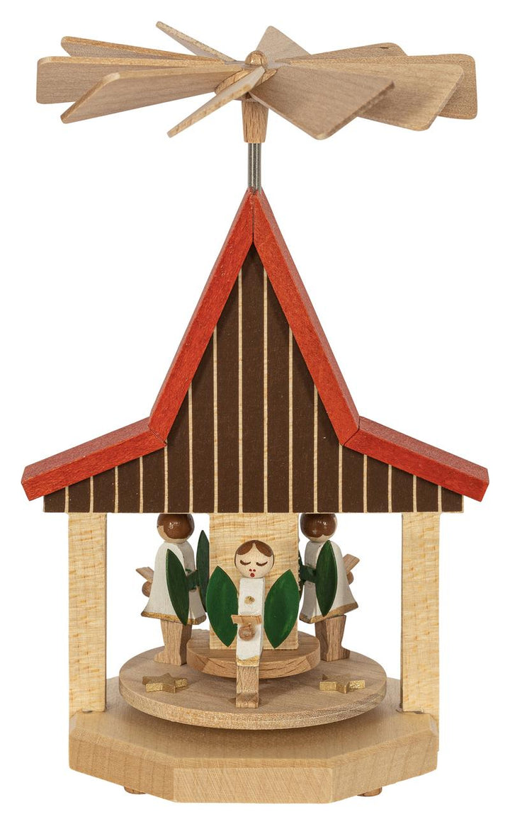 RGL - 01752 - Glässer Volkskunst 'Wärmespiel Haus Engel' 13cm