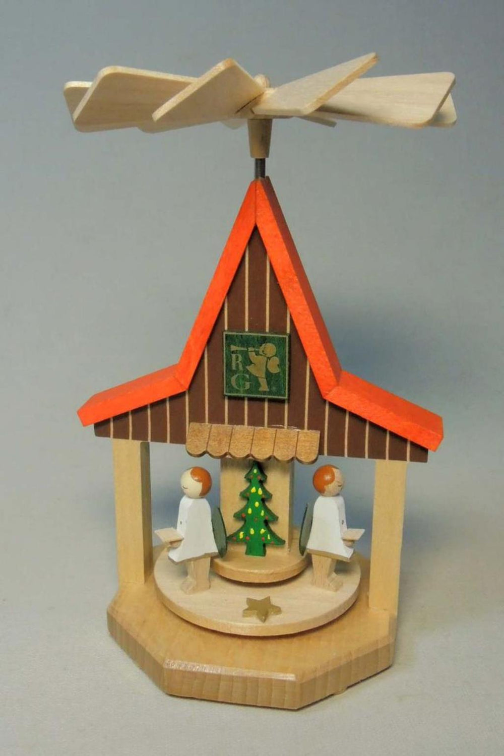 RGL - 01752 - Glässer Volkskunst 'Wärmespiel Haus Engel' 13cm