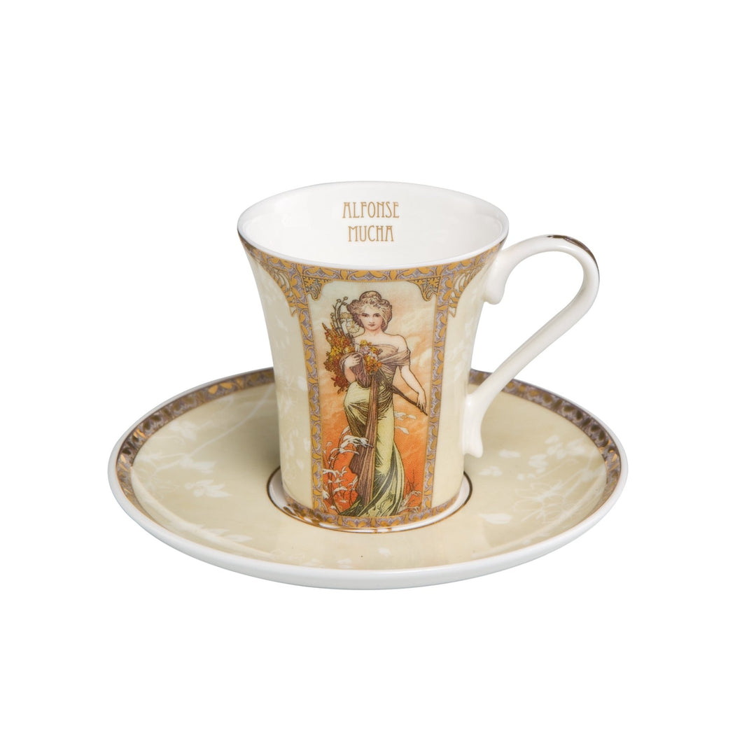 67011631 - Goebel Artis Orbis Alphonse Mucha 'Frühling / Sommer - Espressotasse'