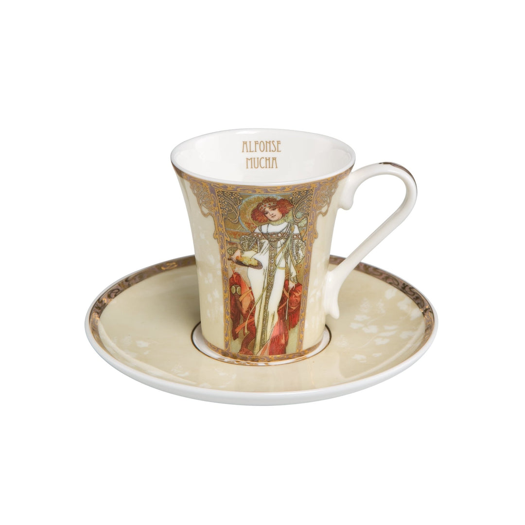 67011681 - Goebel Artis Orbis Alphonse Mucha 'Herbst / Winter - Espressotasse'