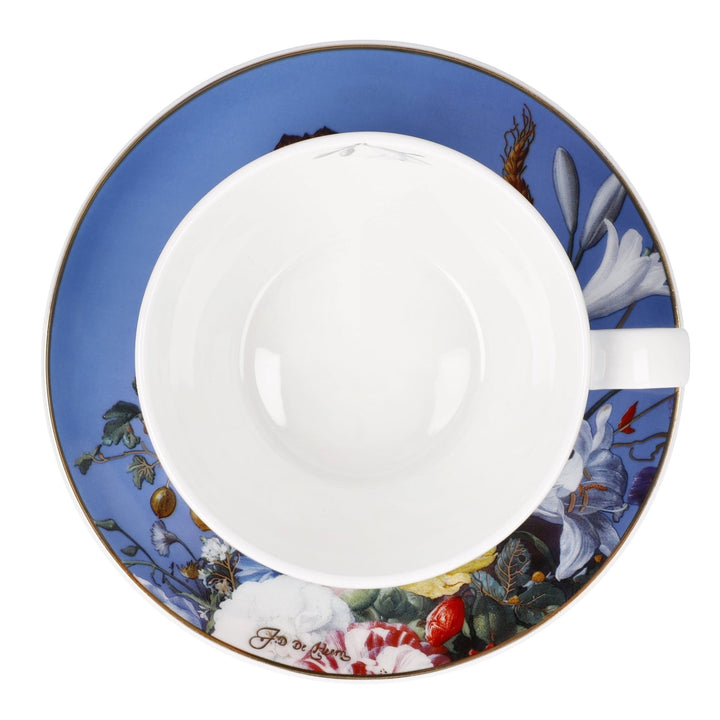 67061611 - Goebel Artis Orbis Jan Davidsz de Heem ' Tee - / Cappuccinotasse Jan Davidsz de Heem - Sommerblumen'