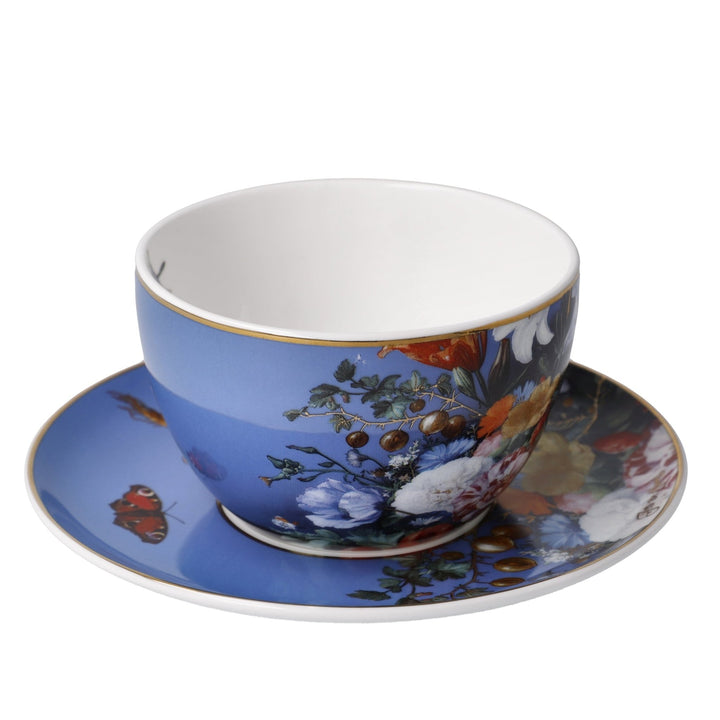 67061611 - Goebel Artis Orbis Jan Davidsz de Heem ' Tee - / Cappuccinotasse Jan Davidsz de Heem - Sommerblumen'