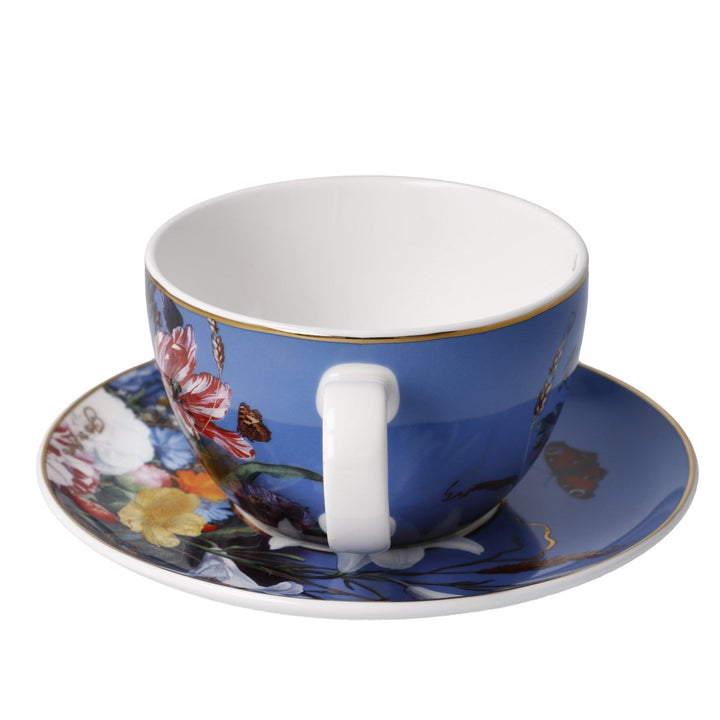 67061611 - Goebel Artis Orbis Jan Davidsz de Heem ' Tee - / Cappuccinotasse Jan Davidsz de Heem - Sommerblumen'