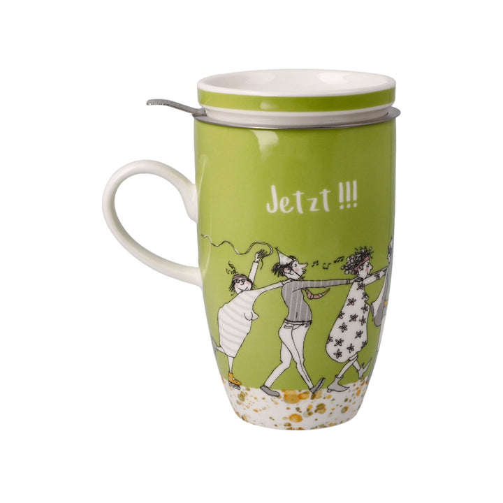 27001361 - Goebel Barbara Freundlieb Teetasse mit Deckel und Sieb 'das beste Alter' 2023