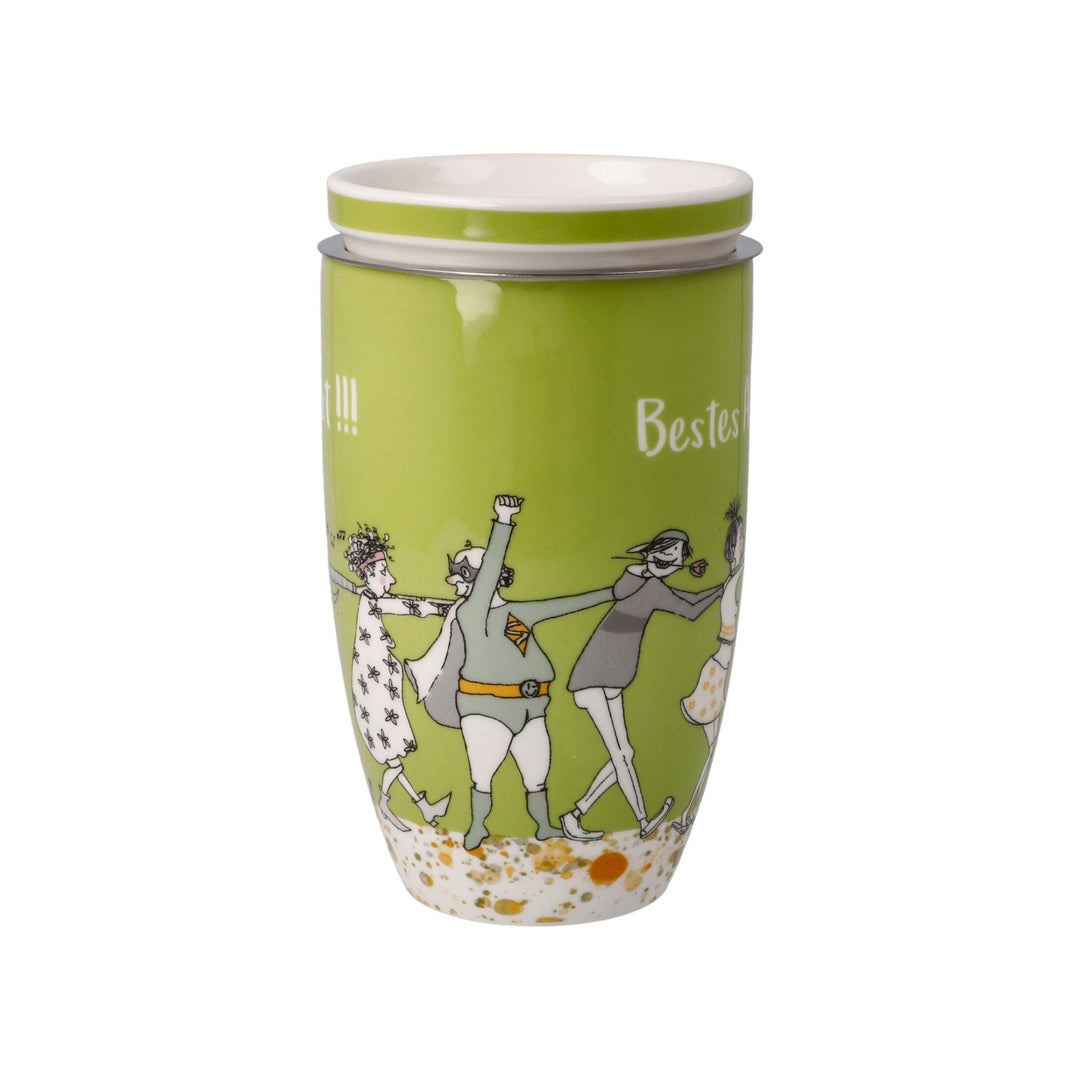 27001361 - Goebel Barbara Freundlieb Teetasse mit Deckel und Sieb 'das beste Alter' 2023