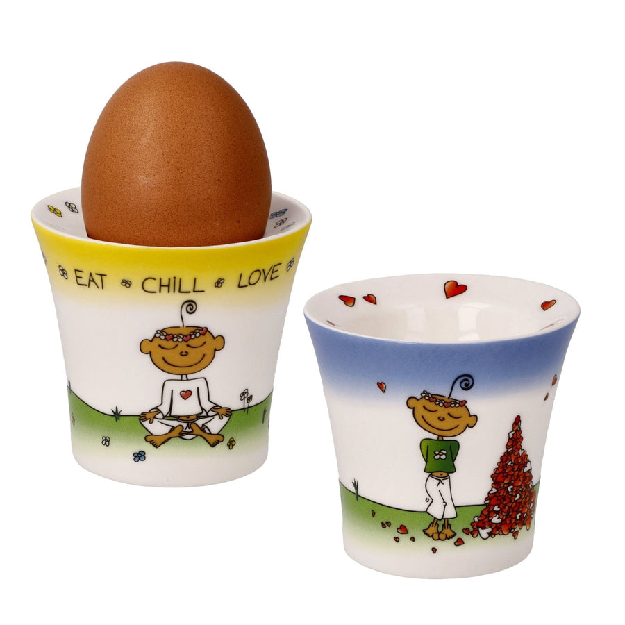 54103051 - Goebel Der kleine Yogi® Wohnaccessoires Eierbecher 'Set Yogi 6' 2023